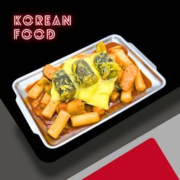 ต๊อกบกกีชีส+คิมมาริ3ชิ้น