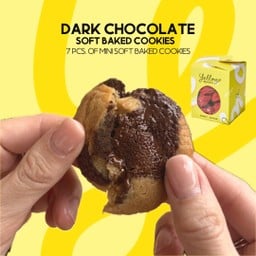 Soft baked dark chocolate cookies