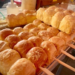 ปังปิ้งเนยฉ่ำ+ช็อกโกแลต 2 ไม้