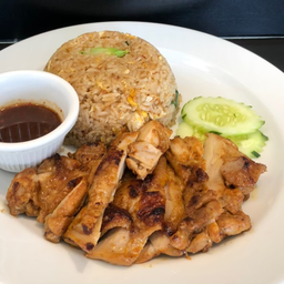 DL ข้าวผัดสเต็กไก่ จิ้มแจ่ว  *กลับบ้าน