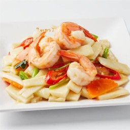 ยอดมะพร้าวผัดกุ้ง