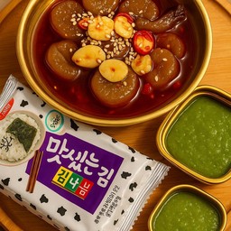 กุ้งดอง 10  ตัว +สาหร่ายแผ่น