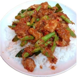 ข้าวพริกแกงหมู