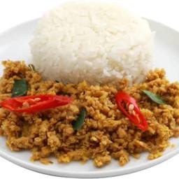 ข้าวคั่วกลิ้งหมู