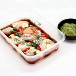 Hotate ดองซีอิ้วญี่ปุ่น (8pcs.)+ข้าว+สาหร่ายแผ่น