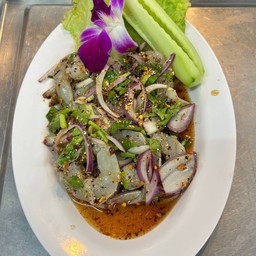 ลาบกุ้งสด