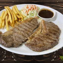 เนื้อ พริกไทยดำ น้ำจิ้มแจ่ว 2 ชิ้น