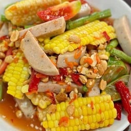 ตำไทย ข้าวโพด หมูยอ