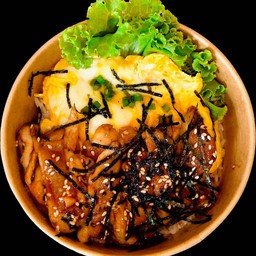 ข้าวไก่ซอสเทอริยากิ หน้า ไข่ข้น