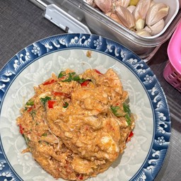 สุกี้แห้งพิเศษไข่