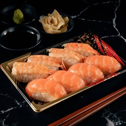 6. Salmon Sushi 4p + Ebi Sushi 4p