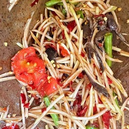 ตำปลาร้า (ไม่ใส่ปู )