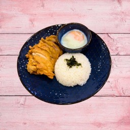 ข้าวหน้าไก่กรอบ ซอสเกาหลี