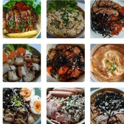 ข้าวหน้าไก่เทอริยากิ มาม่าเผ็ดซอสเกาหลี เทพารักษ์
