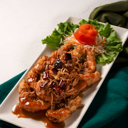 กุ้งทอดซอสมะขาม