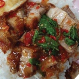 ครัวบัวทอง ข้าวหมูแดง&บะหมี่เกี๊ยว&กะเพรา