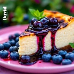 ชีสเค้กราดซอสบลูเบอรี่