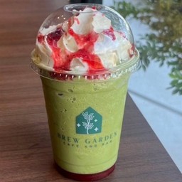 Matcha Strawberry Frappe.
