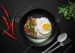 กะเพราหมูชิ้น