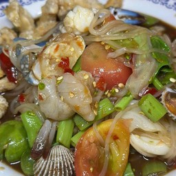 ตำเส้นเล็กทะเลเดือด