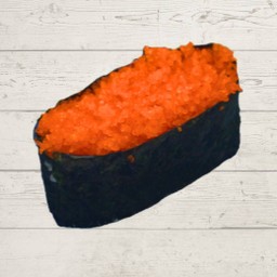 ซูชิหน้าไข่กุ้ง