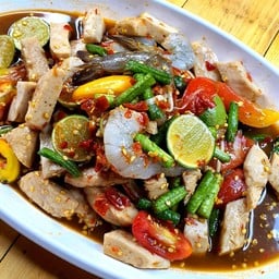 เกาเหลากุ้ง+หอยแครง+หมูยอ