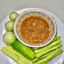 น้ำพริกปลาทู สูตรแม่สำรวย มีน้ำชงด้วยนะ