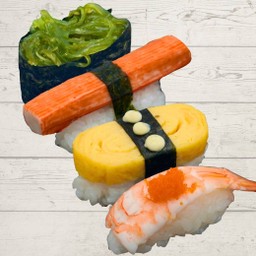 Combo 4 สหาย (ปูอัด ไข่หวาน ยำสาหร่าย กุ้ง)