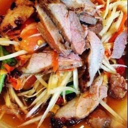 ตำคอหมูย่าง