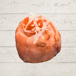 ซูชิหน้าแซลมอนใจโลเล