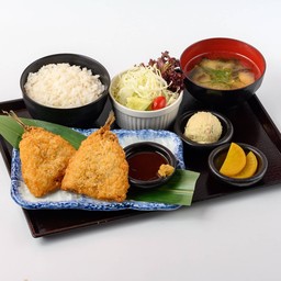 1495 Fried Breaded Aji Horse Mackerel Set