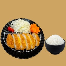 ข้าวหน้าหมูทอดสอดใส้ชีส