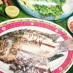 ปลาเผาลุงหนวด-บ้านดู่เมืองใหม่เชียงราย