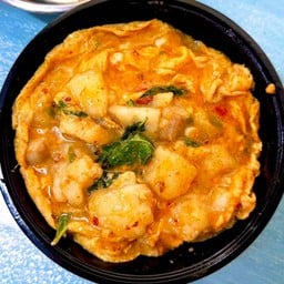 ข้าวไข่ข้นห่อหมกปลา(ปลาดอลลี่)