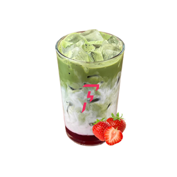 Strawberry Matcha I สตรอเบอร์รี่ มัตฉะ (Ice R)