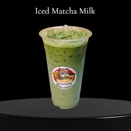 Iced Matcha Pink Milk