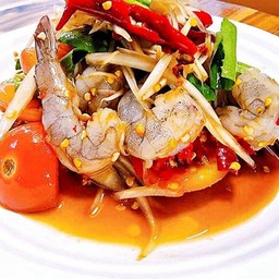 ตำกุ้งสด