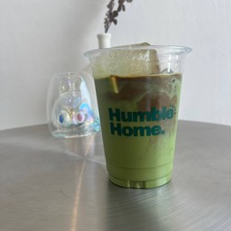 Iced Matcha Coffee Latte