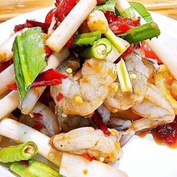 ตำไหลบัวกุ้งสด