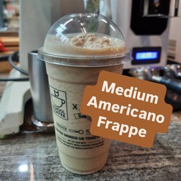 กาแฟดำกลาง (ปั่น) (Medium Americano Frappe)