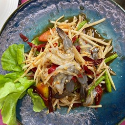 ตำกุ้งสด Somtam Shrimp