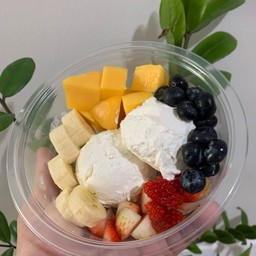 กรีกโยเกิร์ต2สกู๊ป แถมน้ำผึ้ง+ท็อปปิ้ง4อย่าง