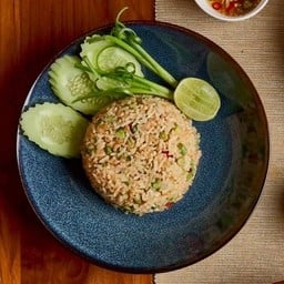 ข้าวผัดผักกะเฉดหมูสับ
