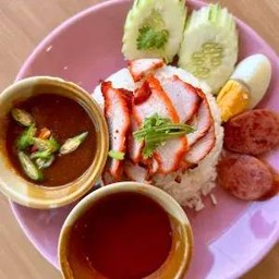 ข้าวมันหมูแดง