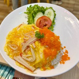 ข้าวไข่ข้นปูอัดไข่กุ้ง