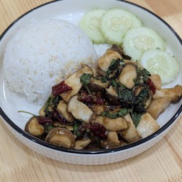 กะเพราเห็ดออริจิ