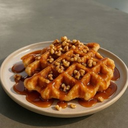 Caramel Walnut Croffle