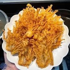 เห็ดเข็มทองทอด