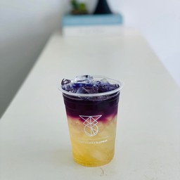 อัญชัญน้ำผึ้งมะนาวโซดา