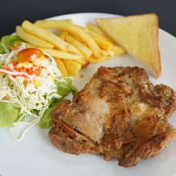 DL สเต็กไก่พริกไทยดำ